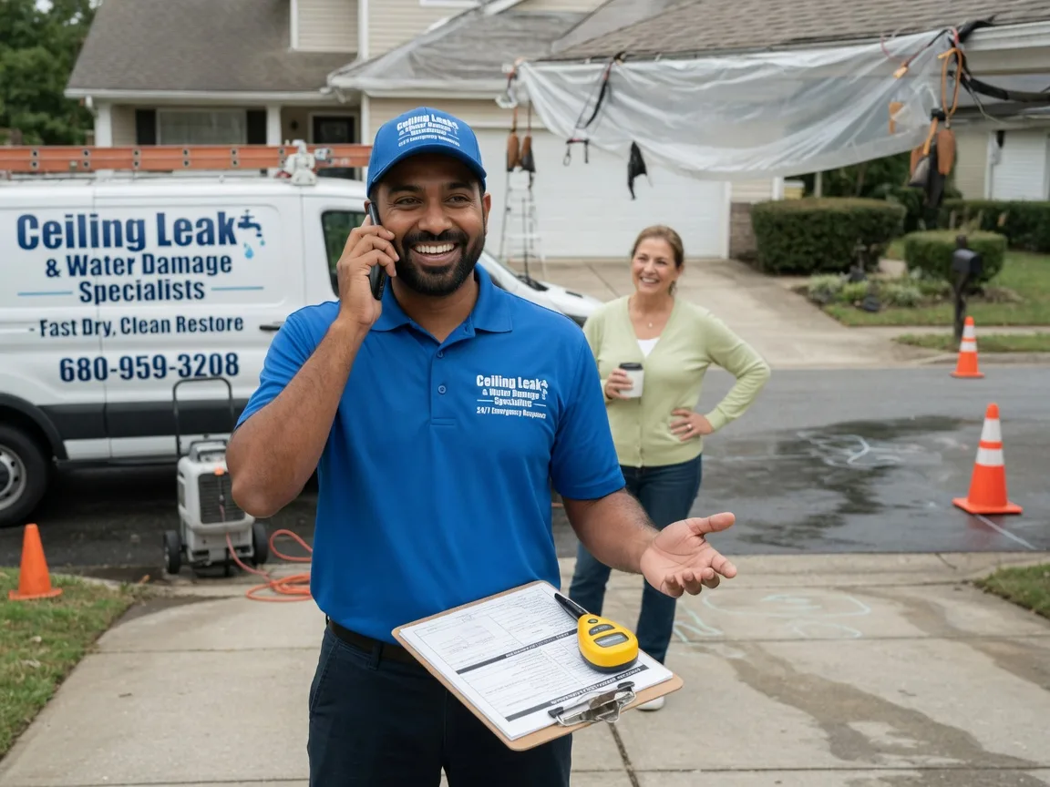 Ceiling Leak Cleanup Fair Oaks, IN FAQs